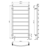 Рушникосушарка VENTA Edge 1000х500 EDW.100.50.9.O.O