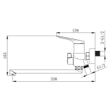 Змішувач для ванни VENTA BF305DC