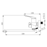 Змішувач для ванни VENTA BF305DG