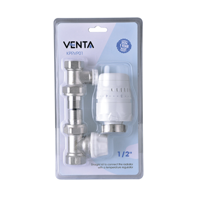 Комплект термостатичний прямий VENTA 1/2 ' KPRVP01