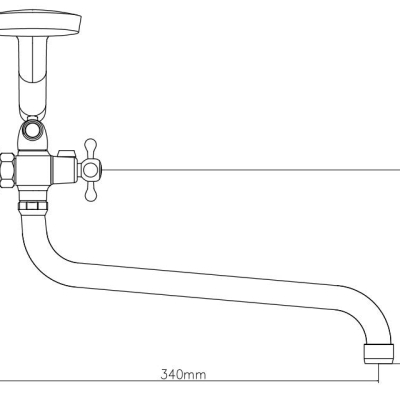 Змішувач для ванни VENTA VM325DC