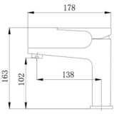 Смеситель для умывальника VENTA BME137MC Смеситель для умывальника VENTA BME137MC