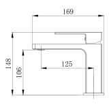 Змішувач для умивальника VENTA BR115MC