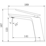 Змішувач для умивальника VENTA BSP127MC