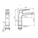 Змішувач для умивальника VENTA BAQ167MC