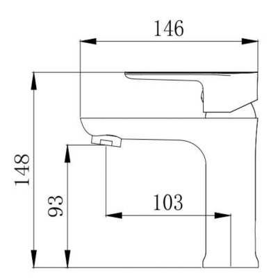 Змішувач для умивальника VENTA BC105MC Змішувач для умивальника VENTA BC105MC