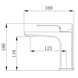 Змішувач для умивальника VENTA BS145MC