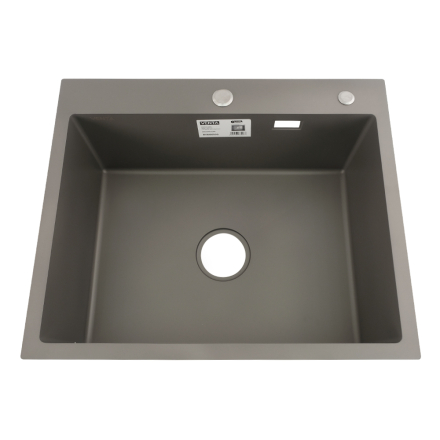 Мийка для кухні інтегрована VENTA Gray 600x500 BVM6050G