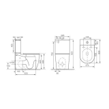 Унітаз-компакт VENTA FOKUS Rimless + сидіння SoftClose