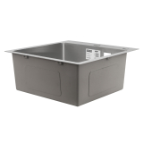 Мийка для кухні інтегрована VENTA Brushed 500x500 BVM5050