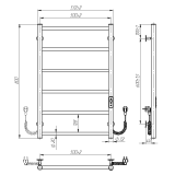 Рушникосушарка VENTA Fokus 800х500 FKU.80.50.6.O.U.3