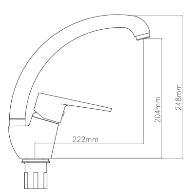 Змішувач для кухні VENTA VN425UC