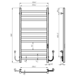 Рушникосушарка VENTA Sappo 1000х500 SAU.100.50.10.B.U.4