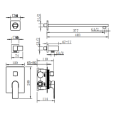Змішувач для душу VENTA BME637SC