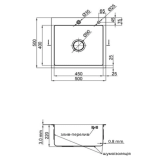 Мойка для кухни VENTA Black 500x500 BVM5050B