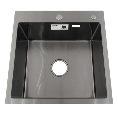Мийка для кухні інтегрована VENTA Black 500x500 BVM5050B