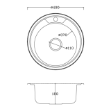 Мийка для кухні VENTA Micro decor 490 VM4906D
