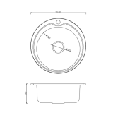 Мийка для кухні VENTA Micro decor 510 VM5106D Мийка для кухні VENTA Micro decor 510 VM5106D