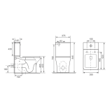 Унітаз-компакт VENTA POST FT+ сидіння SoftClose
