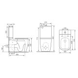 Унітаз-компакт VENTA List FT Tornado + сидіння SoftClose