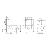 Унітаз-компакт VENTA FLIGHT Rimless + сидіння SoftClose
