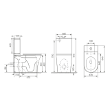 Унітаз-компакт VENTA SOLI Rimless + сидіння SoftClose