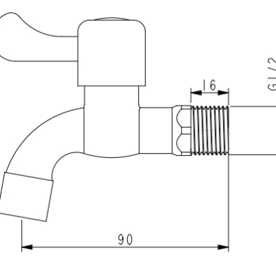 Кран зливний VENTA VO703PS