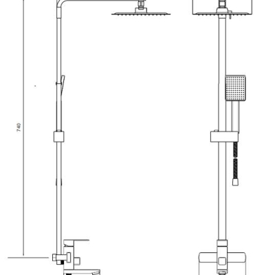 Душова система VENTA VC603KB Душова система VENTA VC603KB