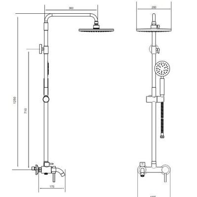 Душова система VENTA VS603LS