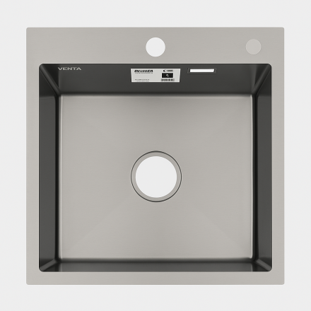 Мийка для кухні інтегрована VENTA Black 600x500 BVM6050B Мийка для кухні інтегрована VENTA Black 600x500 BVM6050B