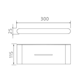 Полка VENTA V226B черная