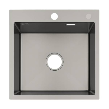 Мийка для кухні інтегрована VENTA Black 500x500 BVM5050B Мийка для кухні інтегрована VENTA Black 500x500 BVM5050B