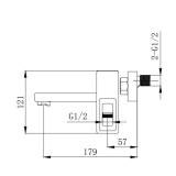 Смеситель для ванной VENTA BS345SC