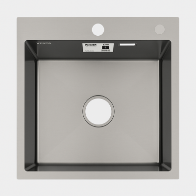 Мийка для кухні інтегрована VENTA Black 500x500 BVM5050B Мийка для кухні інтегрована VENTA Black 500x500 BVM5050B
