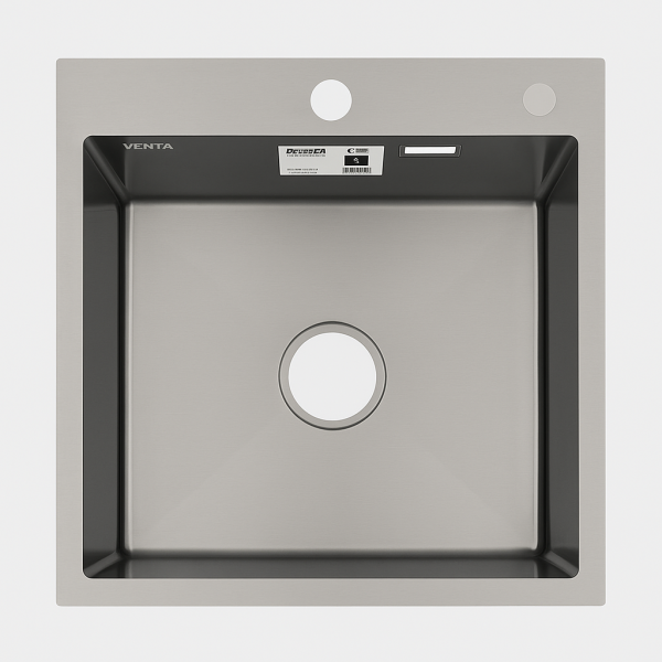 Мийка для кухні інтегрована VENTA Black 500x500 BVM5050B Мийка для кухні інтегрована VENTA Black 500x500 BVM5050B