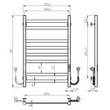 Рушникосушарка VENTA Sappo 800х500 SAU.80.50.8.B.U.4