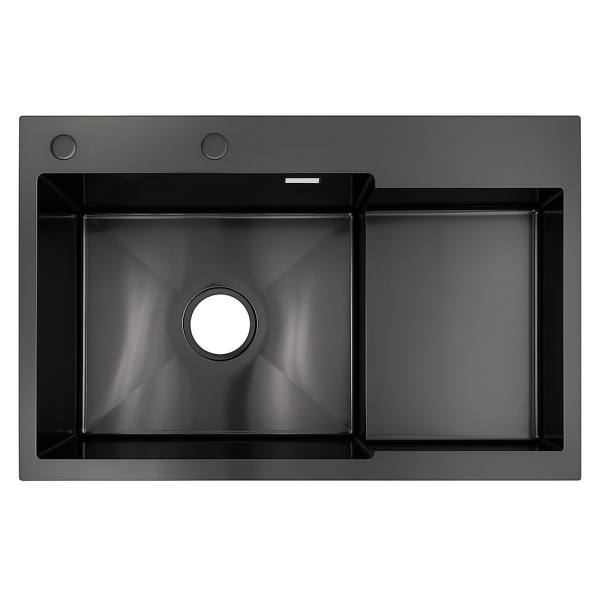 Мийка для кухні інтегрована VENTA Black 780x490 BVM7849B