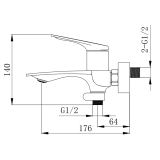 Змішувач для ванни VENTA BF305KG