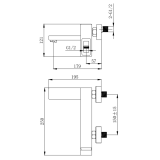 Змішувач для ванни VENTA BS345SC