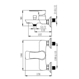 Змішувач для ванни VENTA BC305KC Змішувач для ванни VENTA BC305KC